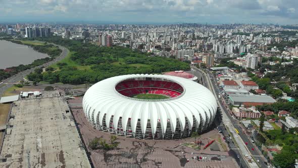 Beira-Rio stadium, Sport Club Internacional (Porto Alegre, Brazil) aerial view