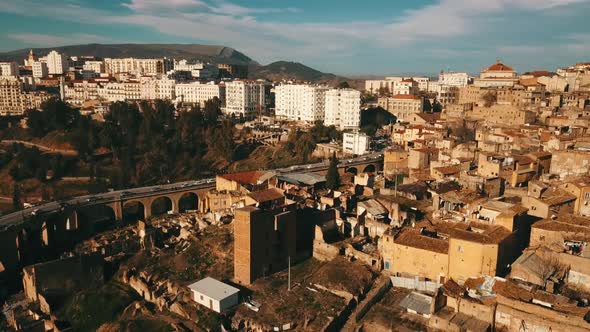 Aerial View Of Ancient Constantine, Algeria