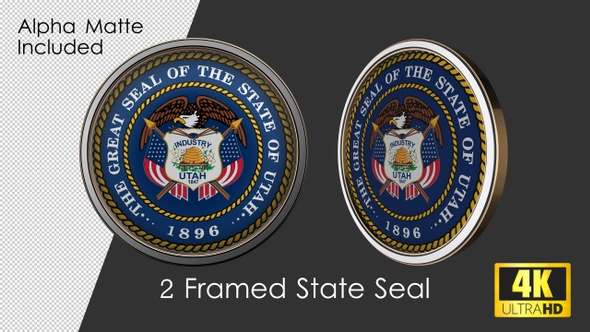 Framed Seal Of Utah State