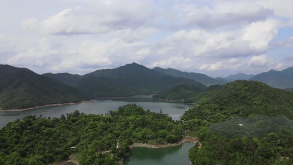 Aerial View of Thousand Island Lake, China