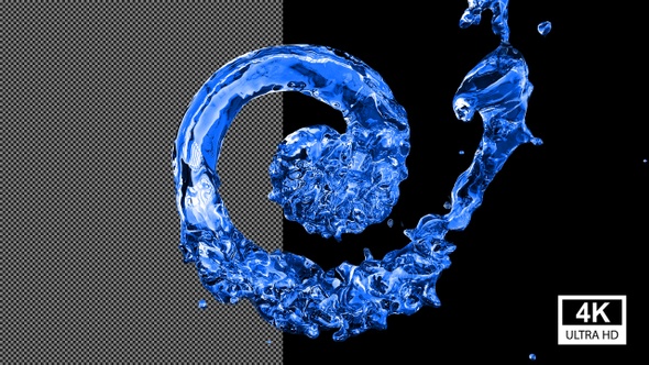 Radial Crystal Blue Water Flow 4K alt