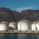 Oil. Oil reserves. Tanks Refinery. Bunkering. Power engineering. Cape Town. South Africa. - VideoHive Item for Sale