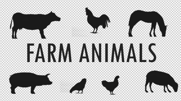Farm Animals - Silhouettes Pack alt