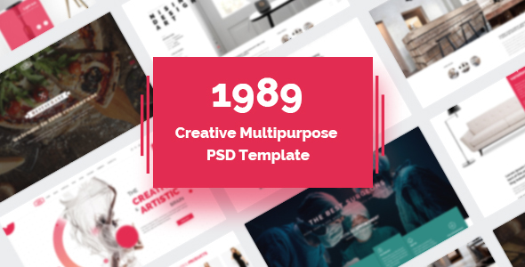 1989 - Modern Creative Multipurpose PSD Template