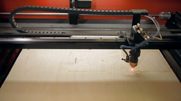 A Machine For Cutting Plywood With a Laser