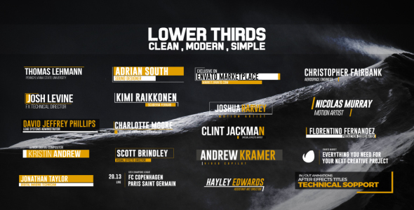 20 Corporate Lower Thirds