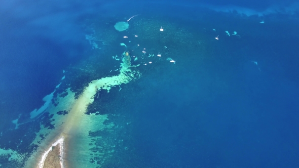 Aerial View Of The Sunken Ship Near The Island Dugi Otok