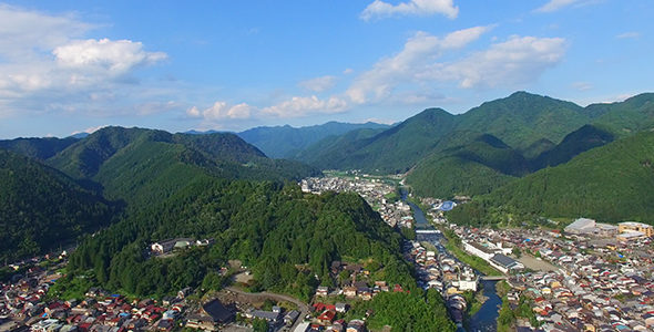 City Surrounded by Mountains