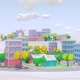Cartoon City Low Poly  3D  - VideoHive Item for Sale