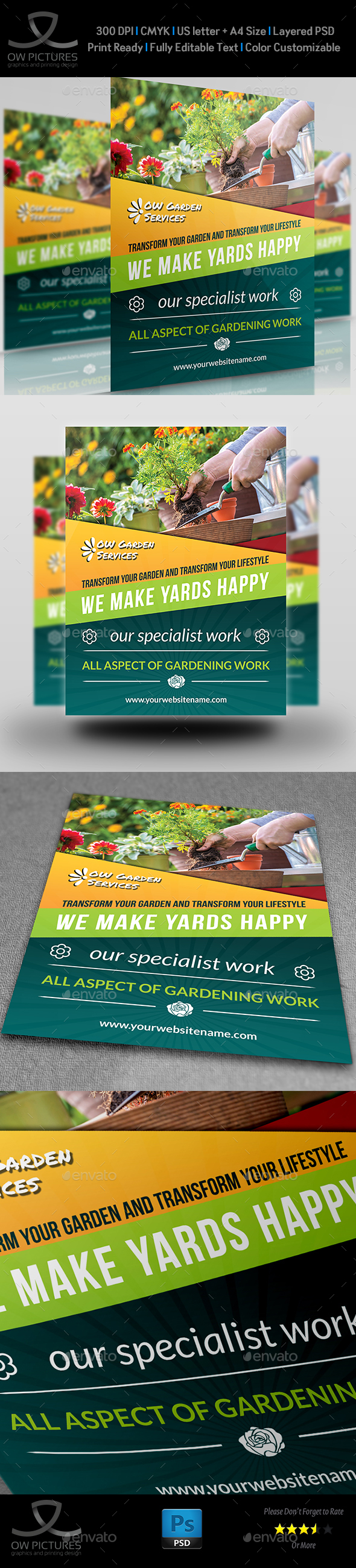 Garden Services Flyer Template Vol.3