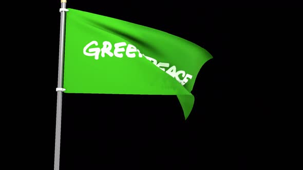 Greenpeace Animated Flag