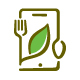 Organic Food App - Minimal Logo Template - GraphicRiver Item for Sale