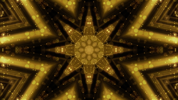 Golden Vj Kaleidoscope