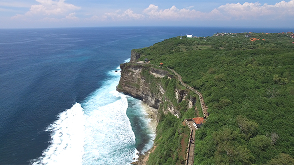 Flight over Bali Island