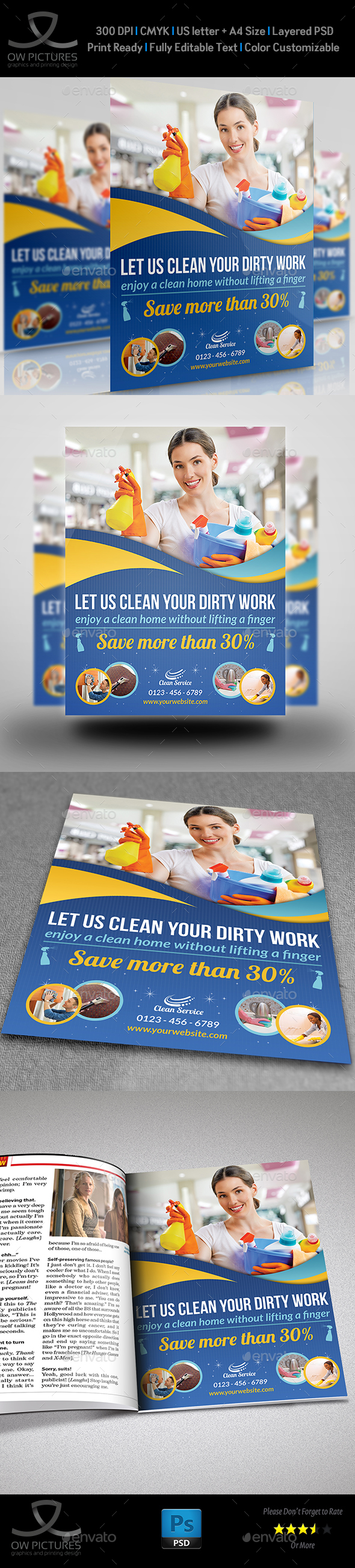 Cleaning Services Flyer Template Vol2
