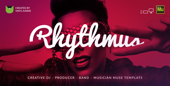 Rhythmus - szablon kreatywny DJ / producent / muzyk witryny Muse