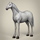 Game Ready White Horse - 3DOcean Item for Sale