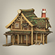 Game Ready Wooden House - 3DOcean Item for Sale