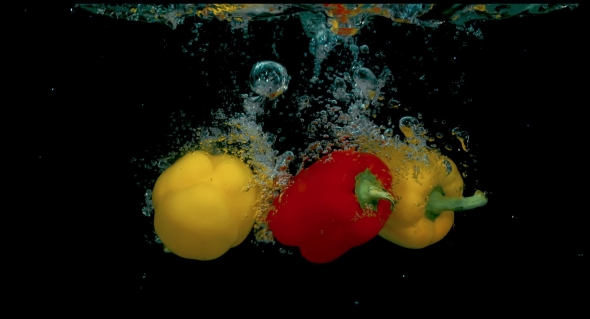 Three Peppers In  In The Water 