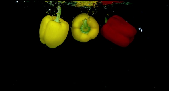 Three Peppers In  In The Water 