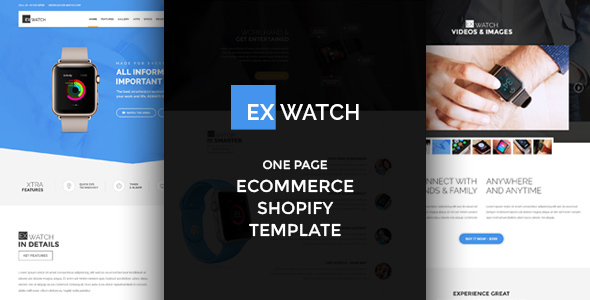 Ex Watch V-2 – Single Product eCommerce Shopify Theme