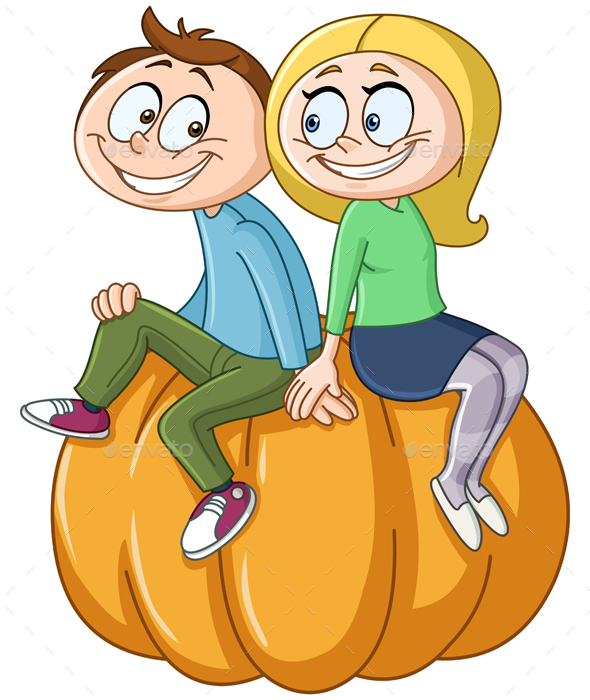 Couple on Pumpkin