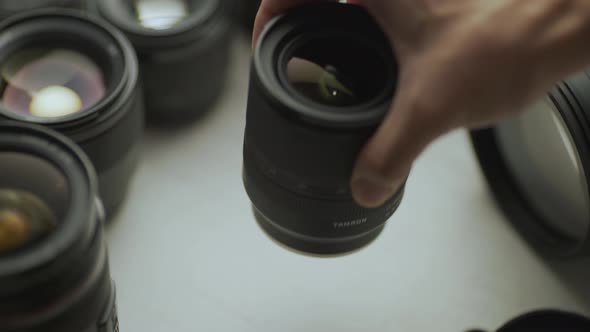 Close up video of camera and lenses_17