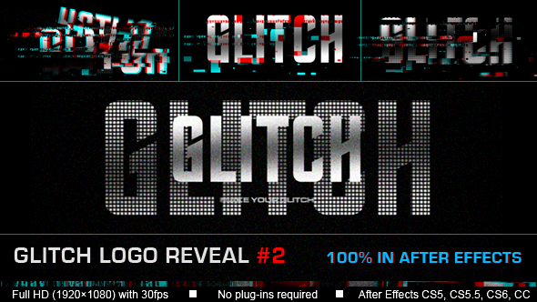 Glitch Logo reveal #2 alt
