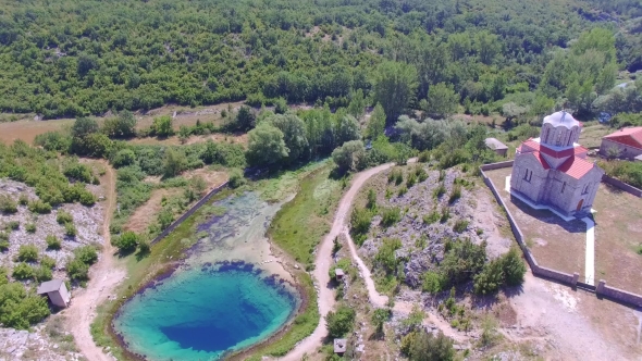 Cetina Water Source Spring In Croatia