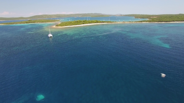 Aerial View Of Veli Rat On The Adriatic Island Dugi Otok