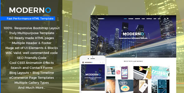 Moderno - Multipurpose Fast Performance HTML Template