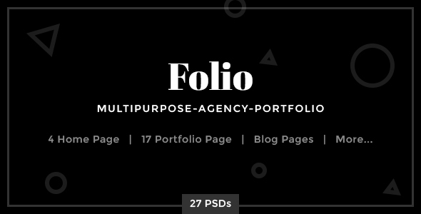 Folio - Multipurpose-Agency-Portfolio PSD Template