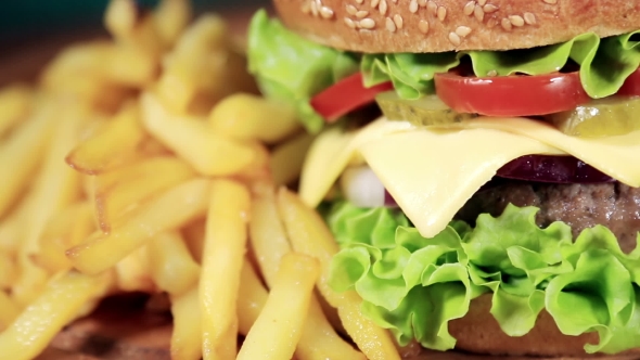 Beef Burger Meal  French Fries