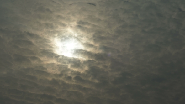 The Sun Behind Clouds
