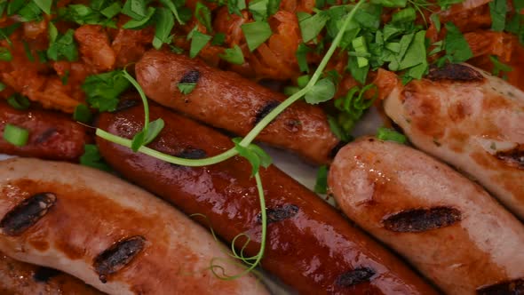 Tasty Grilled Sausages