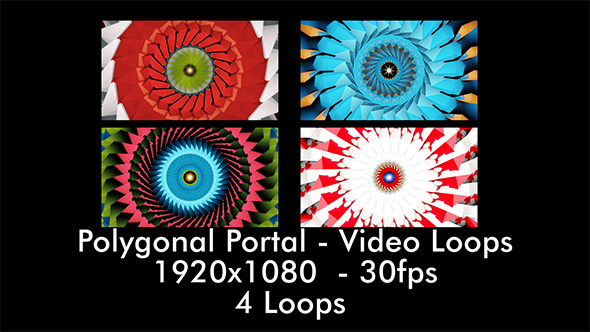 Polygonal Portal - Video Loops