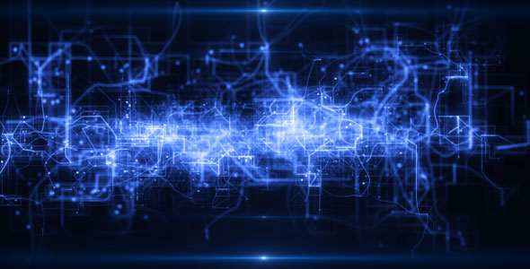 Lines Technology Blue Background v.2 alt