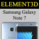 Element3D - Samsung Galaxy Note 7 - 3DOcean Item for Sale