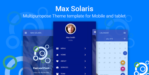 Max Solaris | Responsive Tablet and Mobile HTML template