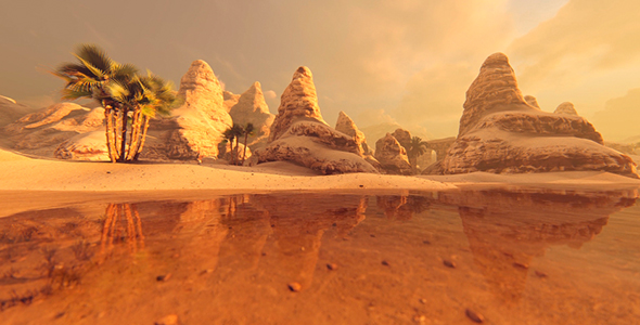 Clear Lake on The Edge of The Desert alt