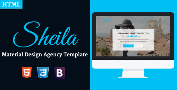 Sheila - Material Design Agency Template