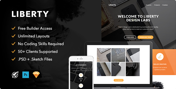 Liberty - Responsive Email + Themebuilder Access