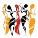 African Dancers Silhouette Set. - GraphicRiver Item for Sale