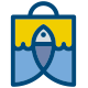 Fishop - Fish & Bag Logo - GraphicRiver Item for Sale