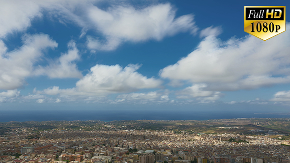 City Coast With Clouds