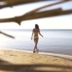 A Beautiful Girl Goes Into The The Sea - VideoHive Item for Sale