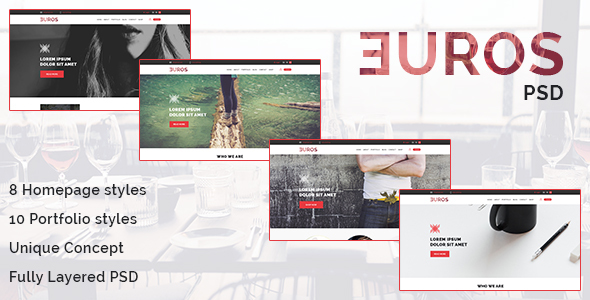 Euros – Multipurpose PSD Template – 0 Sold!