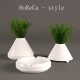 Plant in vase with ashtray - 3DOcean Item for Sale