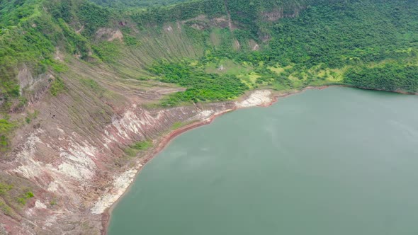 Lake Crater at Taal Volcano, Philippines