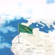 Mauritania Map And Flag With Clouds - VideoHive Item for Sale